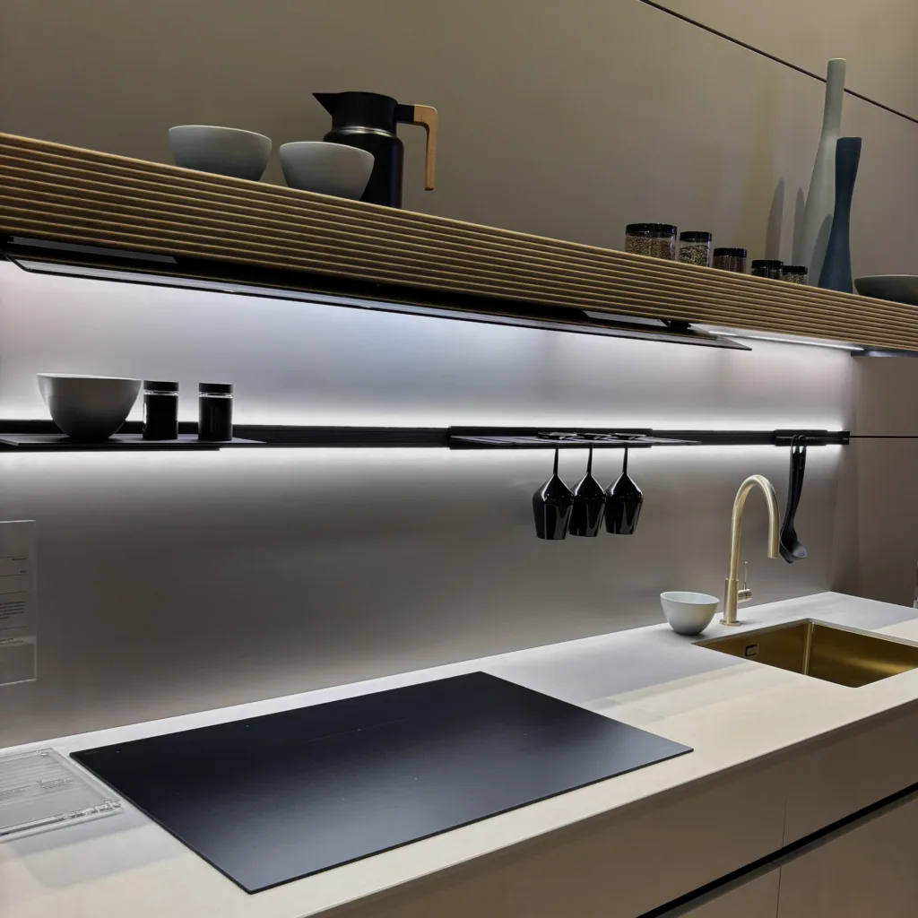 EuroCucina 2026 open metal rack kitchen organization system, modular storage, integrated organizers and hooks, Salone del Mobile 2026